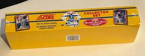 lot 252 image: 1990 Score Baseball Sealed Complete Factory Set, 704 Carda and 56 Trivia Cards MLB