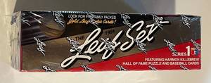 lot 270 image: 1991 Leaf Baseball Sealed Pack Box, 36 Packs including Harmon Killebrew Hall of Fame Puzzle