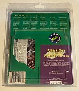 lot 275 image: 1991 Classic Basketball Draft Picks Sealed Set - Shaquille ONeal RC, Limited Edition