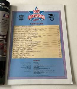 lot 285A image: 1985 MLB All-Star Game Official Program - Minnesota Twins