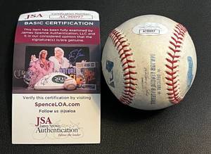 lot 302 image: Miguel Sano Signed Baseball with JSA COA Minnesota Twins