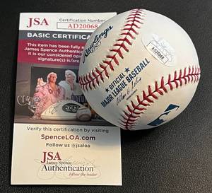 lot 304 image: Scott Baker Signed Official MLB Baseball with JSA COA Minnesota Twins
