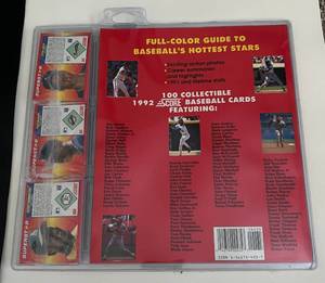 lot 319 image: 1992 Score Baseballs 100 Hottest Players, new and sealed cards