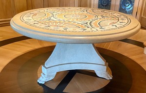 lot 57 image: Mosaic Custom Made Style Stone Accent Table