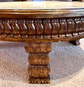 lot 67 image: Italian Stone Top Coffee Table