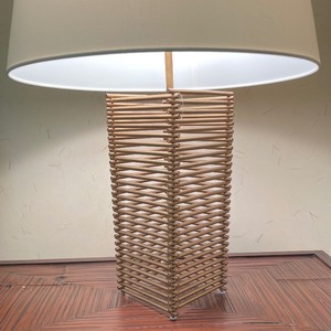 lot 36 image: Thomas Pheasant for Baker Furniture Stack Table Lamp