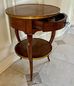 lot 162 image: Vintage Accent Table with Drawer