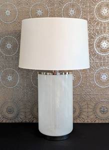 lot 13 image: Large Ralph Lauren Glass Table Lamp