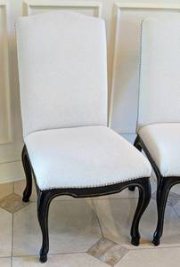 lot 17 image: Pair of Creamy White Side Chairs