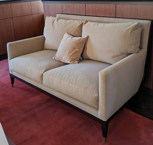 lot 135 image: Taupe Lucian Rollin Canape Apollon Sofa