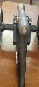 lot 7 image: Vintage Cast Iron and Steel Decorative Cannon