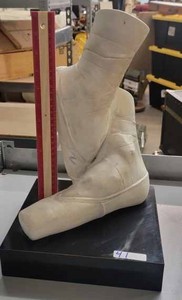 lot 41 image: Clay Statue of Ballet Slippers, Approx. 12-inches tall