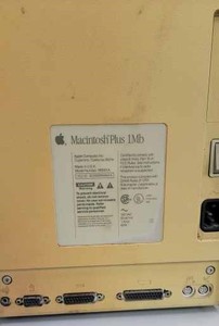 lot 47 image: Rare First Series of Apple Macintosh Plus 1 Mb Computer -  Model No. M0001A, Very early Model No.