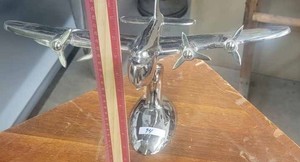 lot 94 image: Prop Airplane Chrome Statue