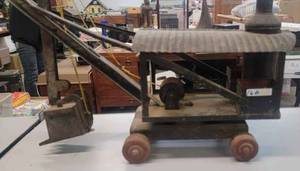lot 166 image: Vintage Toy Steam Shovel - Missing Tracks