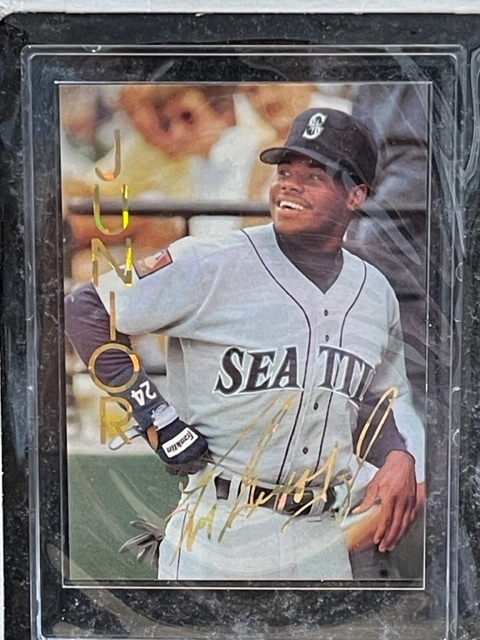 Ken Griffey Jr. Baseball Card on a Wall Plaque