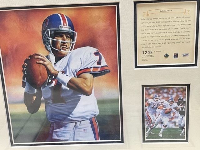 Matted Football Prints