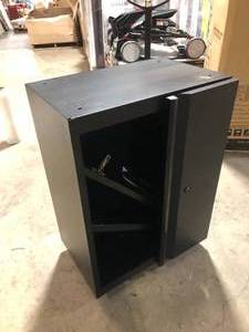 Husky Regular Duty Welded 24-Gauge Steel 2-Door Garage Base Cabinet in Black (24 in. W x 33 in. H x 16 in. D) Customer Returns See Pictures