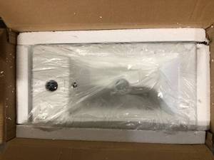 Voltaire 19.5 in. x 10 in. Rectangular Ceramic Wall Hung Vessel Sink with Left Side Faucet Mount in White by Swiss Madison  Customer Returns See Pictures