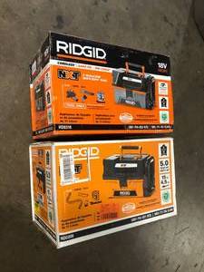 Lot of 2 Assorted Ridgid Vacs Various Sizes and Conditions  Customer Returns See Pictures