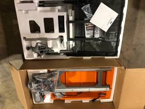 RIDGID 12 Amp 8 in. Blade Corded Wet Tile Saw with Extended Rip Missing Parts   Customer Returns See Pictures