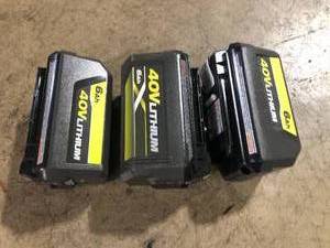 Lot of Assorted Ryobi Batteries Customer Returns See Picture