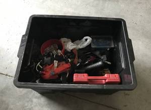lot 7 image: Tub of Misc. Tools