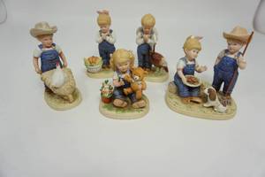 Five Denim Days By Homco Collectibles