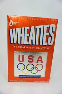 Vintage Collectors Edition General Mills Wheaties Cereal Box-USA-Celebrates 100 Years Of U.S. Olympic Team Achievements    1896-1996