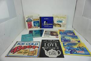 Ice Cold Beer On Tap Sign-All you Need Is Love And A Cup Of Tea Sign-Family Library Of Great Music-Walt Disney Songs   ETC