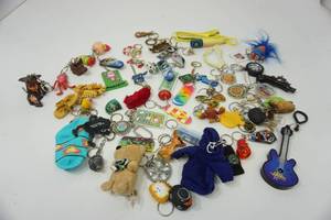 Lot Filled With Miscellaneous Key Chain Collection