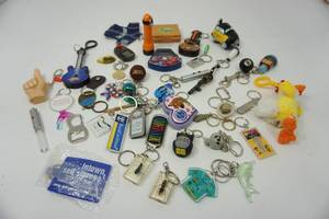 Lot Filled With Miscellaneous Key Chain Collection