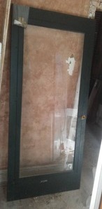 Full Glass Storm Door. Used 80 38in.