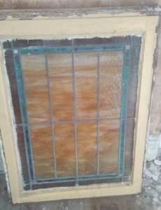 Antique Leaded Glass Window.
