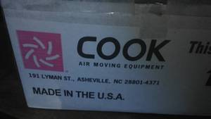 Cook Exhaust Fan.