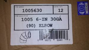 HVAC Southwark Elbows - Case of 12