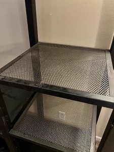 lot 14 image: Industrial Metal Entertainment Center Cart