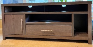 lot 13 image: Gray Tones Entertainment Center