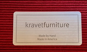 lot 6 image: KRAVET FURNITURE Down Couch Sofa. UPDATED