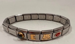 lot 50 image: Nomination Stainless Steel & Yellow Gold Bracelet
