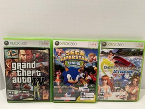 lot 76 image: XBox 360 Games Sega Superstars, Grand Theft Auto & Dead or Alive
