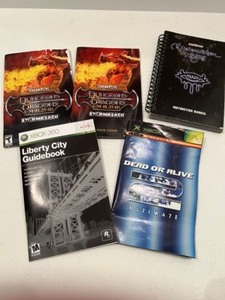 lot 79 image: Vintage PCDVD Gamers Instructional Manuals Dungeons & Dragons Online, Liberty City, Dead or Alive & Neverwinter Nights