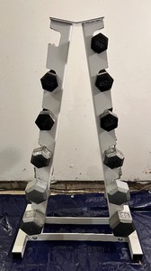 lot 4 image: PARABODY Serious Steel Stand with Weights