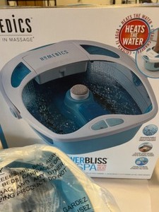 lot 99 image: Homedics Shower Bliss Footspa New in Box