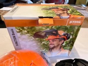 lot 100 image: New STIHL Pro Mark Orange Helmet System