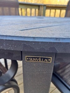 lot 6A image: SUNVILLA Barlow Patio Table Set - Dining Table and 4 Chairs