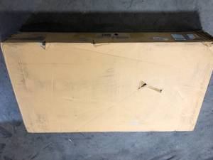 StyleWell Craft 54 in. White Writing Desk with 2-Drawers    Customer Returns See Pictures