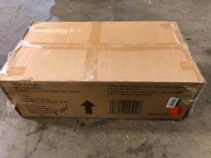 Home Decorators Collection Bradstone 2 Drawer White File Cabinet Customer Returns See Pictures