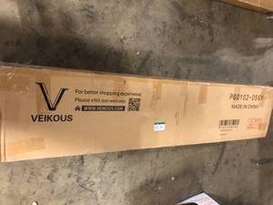 VEIKOUS 13 ft. x 8 ft. Manual Patio Retractable Awnings in Gray Customer Returns See Pictures