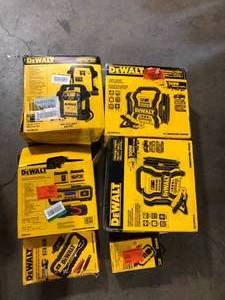 Lot of Assorted Dewalt Portable Power Stations  Vaious Sizes and Conditions  Customer Returns See Pictures